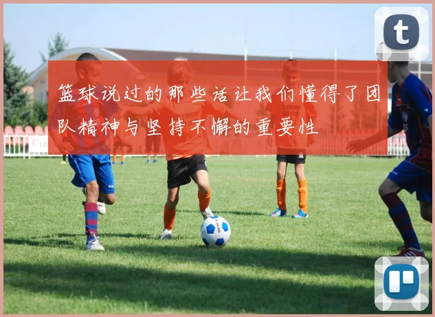 篮球说过的那些话让我们懂得了团队精神与坚持不懈的重要性